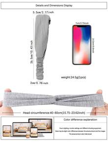 5/10pcs Classic Criss-Cross Knitted Headband Facial Wash Elastic Headwrap Solid Color Absorbent Fashion Handmade Hairband For Women, Multiple Colors Available, Hair Accessories Fall Winter Hair Band For Vacation Outfits Woman Elegant Scarf Women Bandana Soft Headwrap - Multicolor - View 3