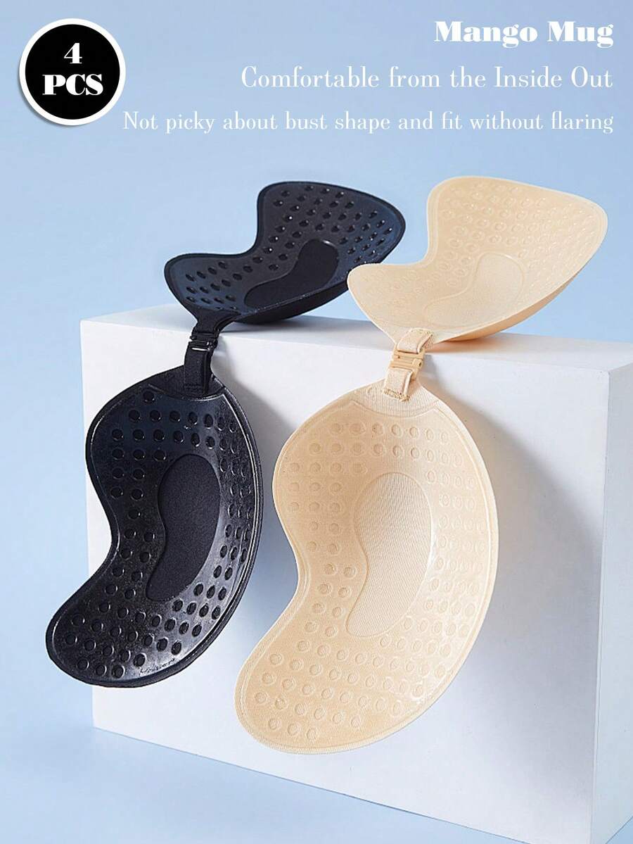 Un nuevo tipo de sujetador adhesivo reutilizable con estilo de mango para mujeres, así como un sujetador transparente sin espalda adecuado para todas las estaciones.