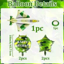 Military Tank Helium Balloon Birthday Set, Foil Military Theme Party Decorations, Suitable For Outdoor Celebration, Tank Camouflage Theme Birthday Balloon Decoration Set, Comes With Tank Foil Balloon, Airplane Foil Balloon, Ideal For Camo Party, Birthday Party, Engagement, Wedding, Halloween, Christmas, Wedding, Birthday, Bachelor Party And Outdoor Decoration