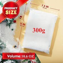 300,5 g (ca. 10,5 Unzen) künstlicher Schnee Dekoration - für Weihnachtsdekoration verwendet, künstlicher Schnee für DIY Handwerksausstellung - Acryl Schneeflocken für Festdekoration, Winterausstellung, Weihnachtsdekoration Zuhause, Weihnachtsgeschenke