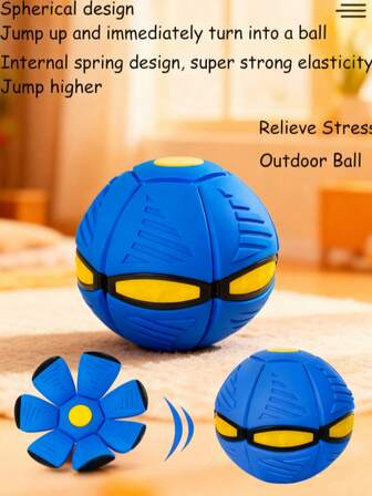1pc כדור לחץ כחול מעוות, צעצוע אינטראקטיבי כיף חיצוני לבני נוער, מסיבת בנים