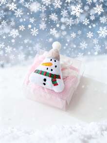 1 件/4 件圣诞节可爱柔软手巾，悬挂式吸水速干手巾，绣有圣诞树、雪人、圣诞老人、驯鹿图案 - 彩色 - 查看 9