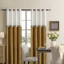 Velvet Vintage Curtains For Living Room 96 Inches Ivory Gold Window Treatment Curtain Embroidered Floral Drapes Blackout Retro Curtains 2 Panels Set - bạch kim - Xem 7