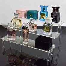 Acrylic Display Stand, Suitable For Toys, Food Desserts, Cupcakes, Perfumes, Colognes, Cosmetics, Can Be Used As Desktop Shelf Stand, Storage Box, Decorative Display Rack - Clear - View 2