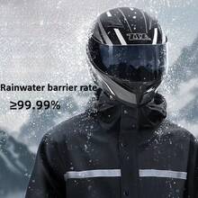 New Thickened Adult Portable Hooded Poncho Raincoat ,Fashionable Rain Coat & Rain Pants Set ,Waterproof And Windproof Rain Jacket For Outdoor Activities ,Rain Coat For Men And Women Rain Poncho Wear-Resistant & Anti-Riot Rain Jacket Rain Poncho Multi Functional Rain Coat Cycling Traveling Climbing Breathable Rain Coat,Spring Summer Picks,Brides Maid Gifts,Room,Bedroom Deccor,Bedroom Deccor,Beach,Travel,For Men,For Women,Vacation - Black - View 8