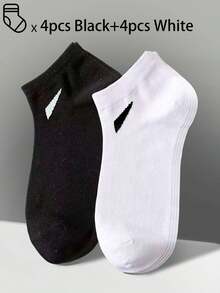 100 chiếc/80 chiếc/50 chiếc/30 chiếc/20 chiếc/10 chiếc/8 chiếc/4 chiếc Vớ lót đan thoải mái, thấm hút ẩm, kháng khuẩn, thoáng khí - Quà tặng tuyệt vời cho Ngày của Cha, phù hợp cho cả nam và nữ, Vớ dài, thấm mồ hôi, chống mùi, đàn hồi & mềm mại, màu trơn thời trang, phù hợp cho mùa xuân, mùa hè, mùa thu, mùa đông, trang phục thường ngày, trang phục hàng ngày và các hoạt động yoga/thể thao - Nhiều màu - Xem 21