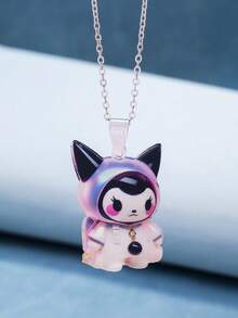 1pc Cute Cartoon Ice & Snow Sanrio Hello Kitty Pendant Necklace, Suitable For Daily Wear - Multicolor - View 9