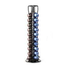 Koffie capsule rek, thee capsule opslagrek, 360 graden draaibaar rek, metalen displayrek met grote capaciteit - CP007 koffiecapsulerek 4 rijen 40 recht draaibaar - Bekijken 1