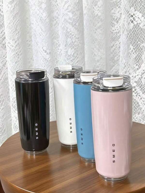 New High-Quality Thermal Mug 420ML/240ML Large Capacity Office Tumbler, Coffee Cup, Outdoor Portable Car Cup, Vacuum Insulated Stainless Stemos, Stylish Water Bottle, Double-Wall Insulation For Hot/Cold Drinks, Suitable For Students And Adults At Home, School, Office, Parties, Camping, Picnics