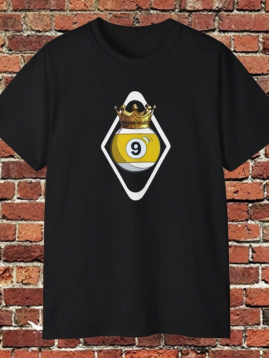 Pool Nine Ball T-Shirt - Style18 - View 1
