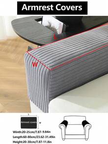 1件装弹力沙发套，防滑全覆盖沙发座套，四季皆宜，布艺沙发套，可机洗，防尘，宠物友好，装饰性沙发保护套，可调节，适用于转角沙发、卧室、办公室、客厅，1/2/3/4人座。 - 深灰色 - 查看 18