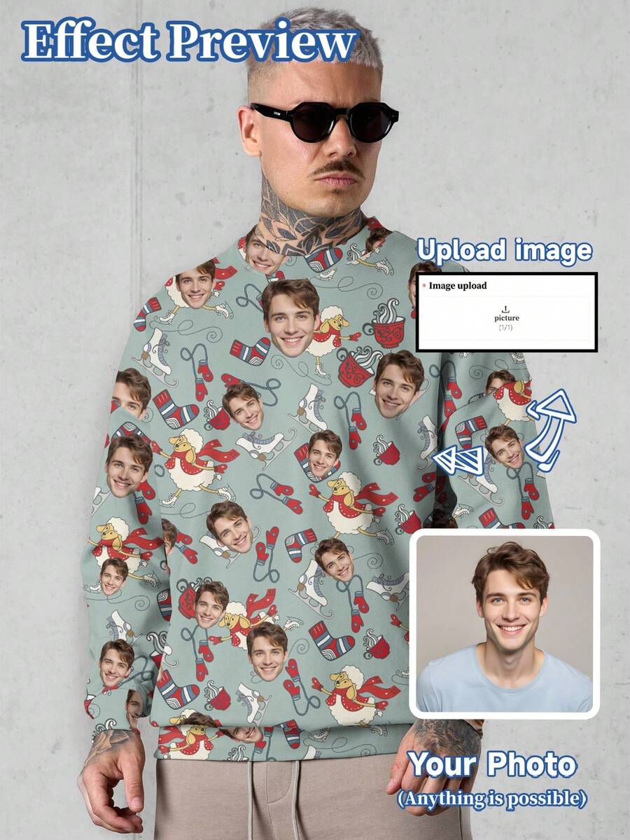 Custom Hoodie, Sexy Personalized Couple Portraits, Family Members, Pets ...