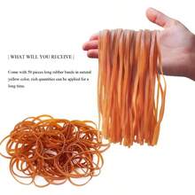 50 Pcs Large Rubber Bands Heavy Duty Trash Can Band Strong Elastic Bands Home Office Supplies, Garbage Cans, File Folders 8x 0.16 Inch