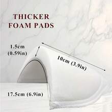 4 Packs/8-Pack Polyester Shoulder Pads, Unisex Padded Jacket Garment Sewing Accessories, Sew-On Shoulder Pads For Tailoring And Lining - Multicolor - View 5