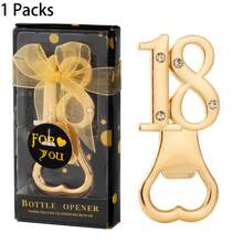 Apribottiglie per compleanno, inclusi 15, 18, 21, 30, 40, 50, 55, 60, 65, 70, 75, 80, 90, 100 anni, regali per feste di compleanno, anniversari di matrimonio o anniversari, decorazioni e souvenir per feste, regali per gli ospiti, regali per addio al nubilato e matrimonio, regali di San Valentino
