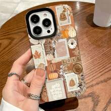 Funda protectora de alta calidad con orificios grandes, compatible con los modelos 17, 16, 15, 14, 13, 12 y 11 Plus Pro. Colores: negro clásico, morado, gris y blanco. Funda protectora suave. Ideal para Halloween y Acción de Gracias. QY3, Festivo, Elegante - Gris - Ver 2