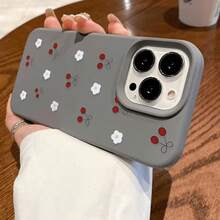 Funda protectora suave de alta calidad con orificios grandes, compatible con los modelos phone 17, 16, 15, 14, 13, 12 y 11 Plus Pro. Disponible en negro clásico, morado, gris y blanco. Ideal para Halloween y Acción de Gracias. - Gris - Ver 9