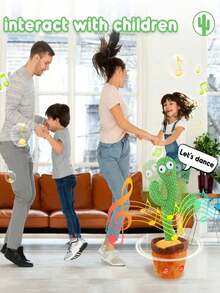 1pc Dance Cactus, Toy For Baby, Talking Cactus Toys, Repeat What You Say Baby Toys, Dance Cactus Imitation Toys And LED English Singing Can Talk For 15 Seconds Recorder Music Toys,Halloween Christmas Gift,Baby Toys,Christmas,Halloween,Christmas,Baby Toys,Halloween,Christmas Baby Gift,Baby's Toys,Talking,Toys Baby,Baby Boy Toys,1 Year Old Toys