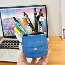 1 Glückskatzen Stifthalter Aufbewahrungsbox Ornament, Büroartikel Computer Schreibtisch Dekoration kreative Großraumkapazität Geburtstagsgeschenk, Rückkehr zur Schulsaison Studentengeschenk, Schulmaterial, Schulmaterial für Mädchen, Schreibtischzubehör, Federmappe, Artikelträger, Büroset, Organisationsartikel