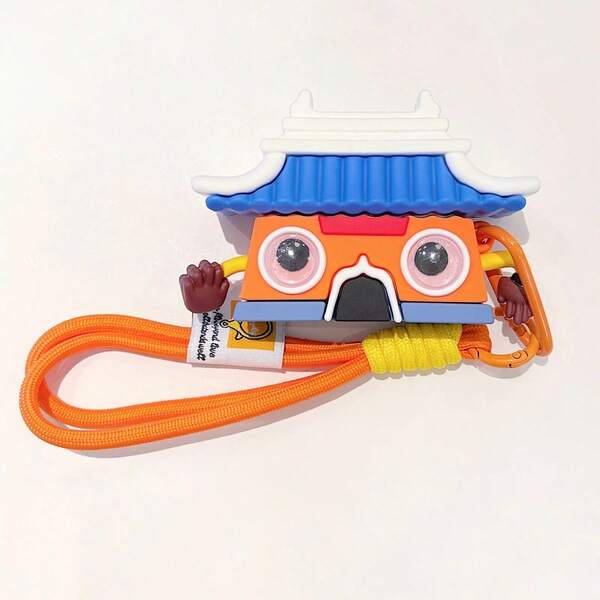 Silicone Earphone Case, Temple House Design Earphone Protective Cover, Suitable For AirPods 1/2/3/4/Pro