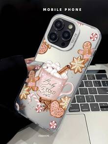 1pc Fashionable Personalized Autumn Christmas Graphic Patchwork Pattern White & Colorful IMD Shockproof Anti-Fingerprint Full Coverage Phone Case Compatible With IPhone 16/16Pro/16Plus/15/15ProMax/15Pro/11/12/13/14ProMax/11Pro/11ProMax/12Pro/12ProMax/13Pro/13ProMax/14Pro/14ProMax/16ProMax/16/16Pro/16Plus, Minimalist Creative Soft Case - Multicolor - View 2