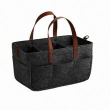 多功能毛毡汽车后备箱收纳袋，汽车后备箱整理袋，汽车储物袋，耐用带提手汽车储物袋，防尘防潮，实用汽车配件，夏季度假必备 - 多色款 - 查看 5