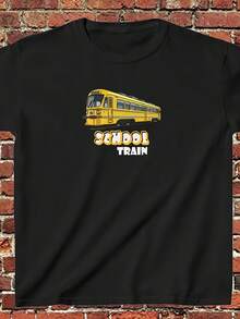 Camiseta de niño con diseño de tren escolar - Estilo29 - Ver 1