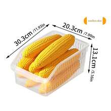 1pc/Set Food Storage Basket, Kitchen Fruit & Vegetable Organizer Basket, Plastic Produce Bin, Kids Toy Storage Basket