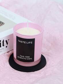 1 pièce Grande tasse TASTE LIFE Bougie d'aromathérapie en cire de soja haut de gamme avec sous-tasse, sans fumée, huiles essentielles d'aromathérapie pour la maison, le spa, les loisirs. Ensemble de bougies décoratives exquis, idéal pour la relaxation, la décoration et les cadeaux