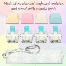 LED Keyboard Fidget Toys For Adults | Features LED Light Keychain | Usage Anxiety Decompression