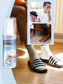 JAKEHOE; 100ml; Xịt khử mùi giày và tất; Khử mùi giày; Làm thơm giày và tất; Nhanh chóng loại bỏ mùi hôi từ giày và tất, giữ cho chúng luôn tươi mát và khô ráo, đồng thời giảm sự phát triển của vi khuẩn. - chất khử mùi - Xem 3