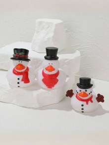 1 sztuka/5 sztuk gumowej kaczki świątecznej, świąteczny prezent na biurko, świąteczne rękodzieło DIY, prezent wodny, mała gumowa kaczuszka, słodka piszcząca kaczuszka, Wielkanoc, prezent na imprezę świąteczną, wymiana w klasie, dekoracja imprezy, nagroda w grze, prezent zimowy