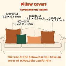 1pc Christmas Santa Claus Tassel Decorative Throw Pillow Case Cover, Front Jacquard Fabric, Back Plush Fabric, Square Cushion Cover, Holiday Home Pillow Decor, Soft Velvet Material, Modern Decor For Sofa, Home & Bedroom - Green - View 4