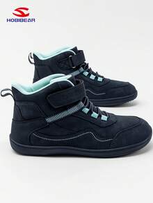 HOBIBEAR Teens Sports Shoes For Boys & Girls, Wide Toe Box, Comfortable Walking Shoes With Hook And Loop, Rubber Sole, Non-, Breathable, Easy To Wear, Suitable For All Seasons, School Shoes - Blue - View 4