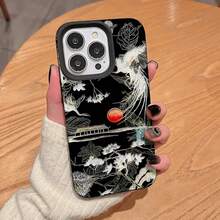 Funda protectora suave de alta calidad con orificios grandes, compatible con los modelos phone 17, 16, 15, 14, 13, 12 y 11 Plus Pro. Disponible en negro clásico, morado, gris y blanco. Ideal para Halloween y Acción de Gracias. - Blanco - Ver 2