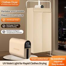 OBOVAY Mini Portable Folding Smart Timer Quick Drying Machine, Home Drying Cabinet With Drying Bag, Compact Travel Version - UK Plug(220-240V) - View 2