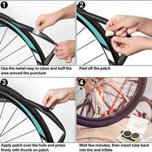 10PCS Bicycle Glue-Free Tire Patches Tool Quick Repairing Tyre Protection Patch Adhesive Quick Drying Bike Accessories - Multicolor - View 4