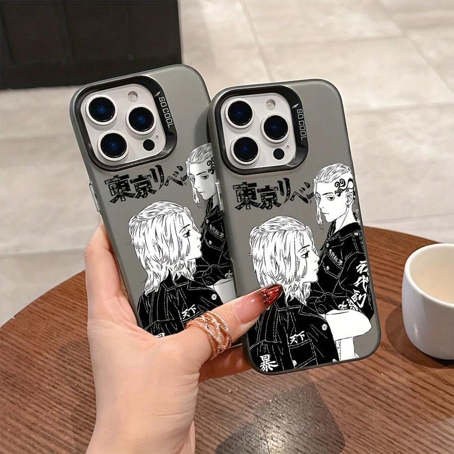 Funda para teléfono con Keisuke Baji de Tokyo Revengers, compatible con modelos de  16, 15, 14, 13, 12, 11 Pro Max, X, XR, XS Max, 8 y 7 Plus - Cubierta trasera mate resistente a los golpes - Color mezclado 1 - Ver 1