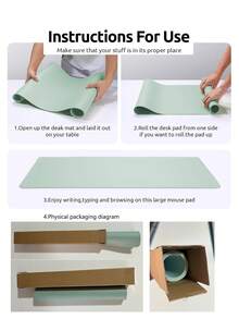 1 buc Decorațiuni de Crăciun Covorașe de mouse, Covoraș non-calculator pentru birou, Covoraș de birou din piele artificială pentru acasă și birou, Suport de birou pentru laptop impermeabil pentru tastatură și mouse - Multicolor - Vizualizare 8