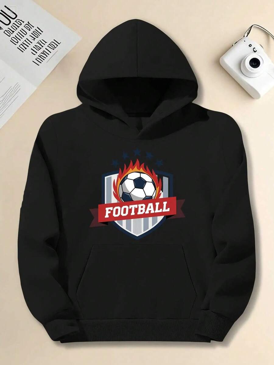 Sudadera con capucha de sentimiento de fútbol de Cabo Verde para hombres - Sudadera con capucha de patrón de balón de fútbol y escudo, ajuste holgado, adecuada para entusiastas del deporte, ropa casual - JPH-9, mercancía para fans, diseño deportivo, costura de alta calidad, ropa para fans, apoyo al fútbol, TALLA, ala de pato, fitness, compra en el Mediterráneo, sudadera de Ushuaia, Ushuaia, disfraz de pirata/disfraz de pirata masculino, disfraz de Halloween y alto, sudadera de Halloween para hombres sobrenatural - Negro - Ver 1
