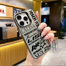 Estuche de teléfono LISA de moda compatible con 17, 16, 15, 14, 13, 12, 11 Pro,, X, XR, XSMAX, 8, 619 Plus, con respaldo antideslizante y trasero opaco.17  17promax - Negro - Ver 3