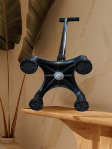 Bastón 2 En 1 Base Intercambiable De 4 Apoyos A 1 Apoyo Ligero y Practico Mango: Ergonómico tipo alemán para mejor agarre. - Negro - Ver 6