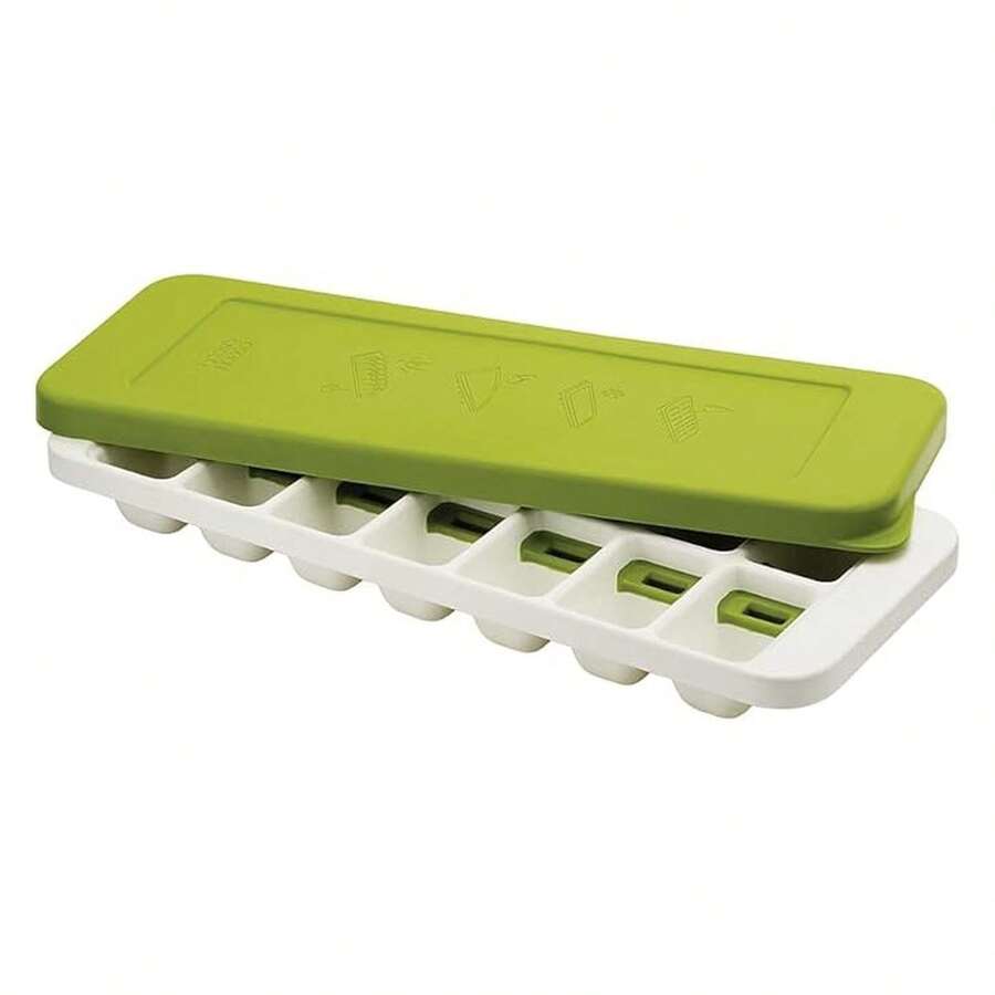 Joseph Joseph QuickSna Ice Cube Tray With Cover Lid Easy-Release No-Spill Stackable Odor-Free Dishwasher Saf, Green - 多色19 - 查看 1