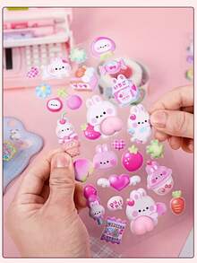 4/2 pièces Autocollants moelleux et mignons en forme de -. Autocollants pressables antistress avec design 3D d'animaux créatifs. Convient pour décorer les ordinateurs portables, les bouteilles d'eau, les agendas, etc. Cadeau parfait pour les amis, les anniversaires, les fêtes (couleurs et designs aléatoires)