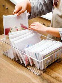 15PCS/5pcs/1pc Toy Storage Bags, Puzzle Sorting, Small Building Blocks, File Folder, Office Supplies Pouch, Portable Travel Organizer, Monthly Bill/Receipt Organizer, A4 File Folder, Essentials For School, Home, Office, Classroom