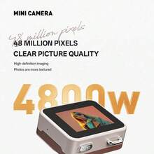 yesido 新款CCD复古迷你数码相机，支持拍照和录像，高清像素，支持自拍，是送给家人、老师和爱它的人的完美礼物。 - 彩色 - 查看 8