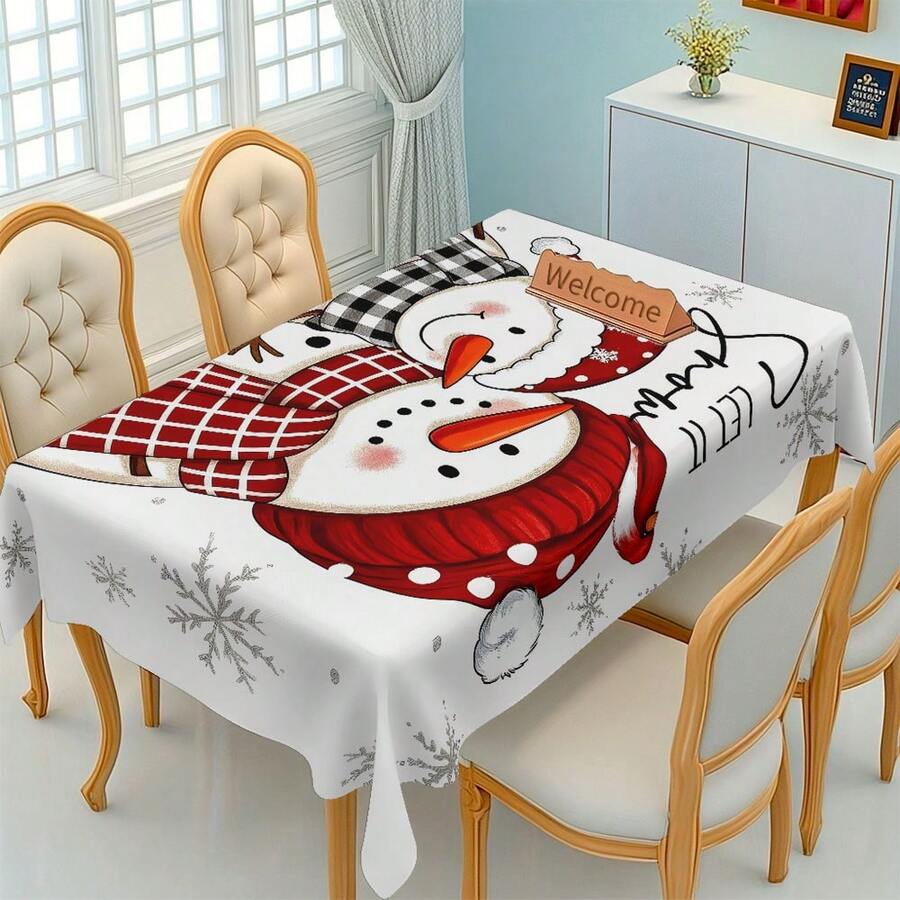 1 copo de nieve, letra colorida, estrella, rectangular, de poliéster duradero, ideal para el hogar, la cocina, el jardín, fiestas, bodas, restaurantes y banquetes, decoración para bodas y Navidad.