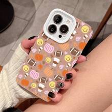 Funda protectora suave de alta calidad con orificios grandes, compatible con los modelos phone 17, 16, 15, 14, 13, 12 y 11 Plus Pro. Disponible en negro clásico, morado, gris y blanco. Ideal para Halloween y Acción de Gracias. - Blanco - Ver 2