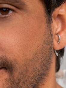 1pc Exaggerated Snake Wrap Around Earrings, Suitable For Men And Women, Halloween Decoration, Holiday Gift - Multicolor - View 2