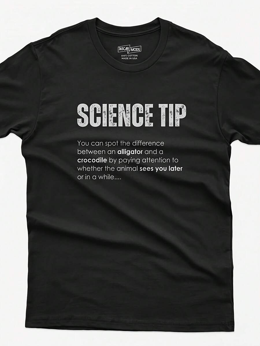 Funny Shirt Science Tip Alligator Vs. Odile, Funny Shirts For , Witty Shirts, Funny Shirts, Husband Gift, Dad Gift, Gifts For Him - 風格6 - 查看 1